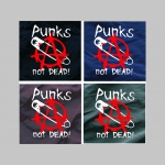 Punks not Dead plavky s motívom - plavkové pánske kraťasy s pohodlnou gumou v páse a šnúrkou na dotiahnutie vhodné aj ako klasické kraťasy na voľný čas